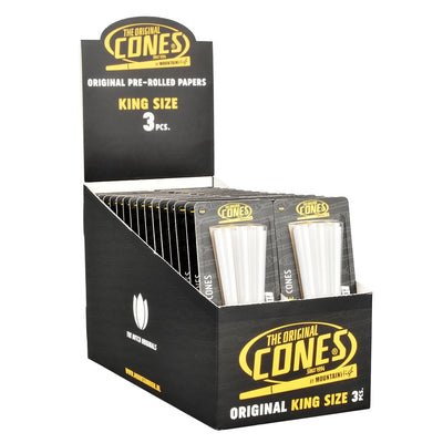 CONES by MountainHigh Pre-Rolled Cones | King Size | 3pc | 32pk Display - Headshop.com