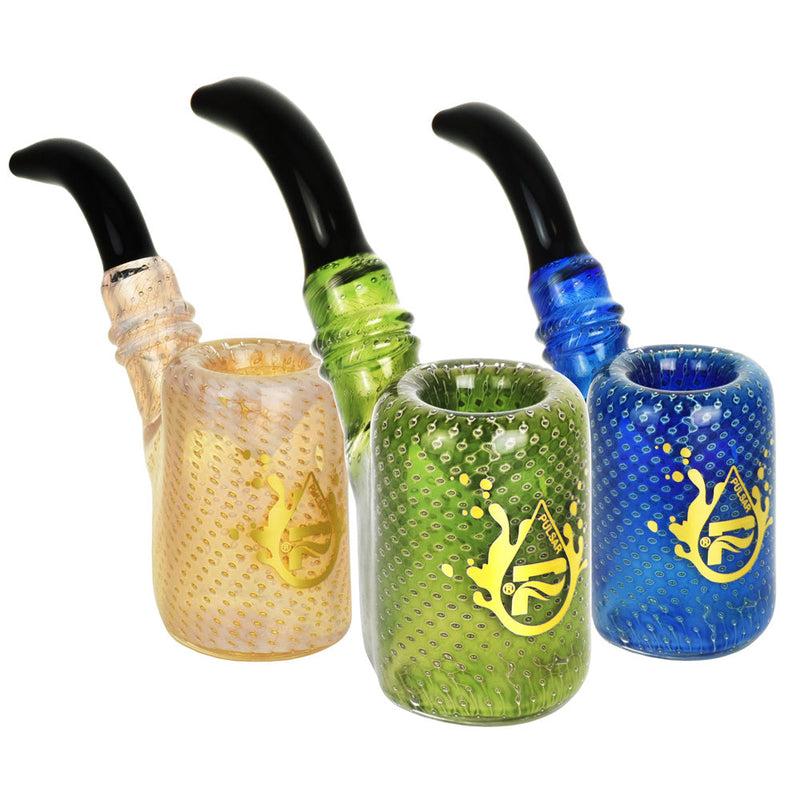 Pulsar Bubble Matrix Sherlock Pipe - 3.75" / Colors Vary - Headshop.com