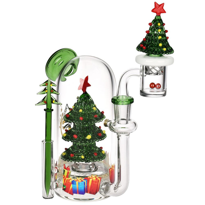 Pulsar Christmas Tree Glass Dab Rig Set - 5.75" / 14mm F