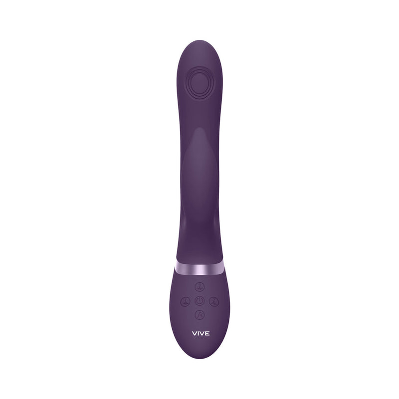 VIVE AIMI Rechargeable Swinging Pulse-Wave Silicone Rabbit Vibrator Purple