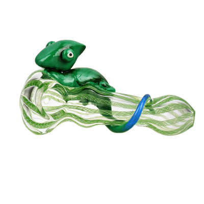 Clinging Chameleon Spoon Pipe - 4.25" - Headshop.com