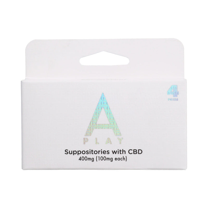 A-Play Suppositories with CBD 400mg (100mg/ea)4 pcs - Headshop.com