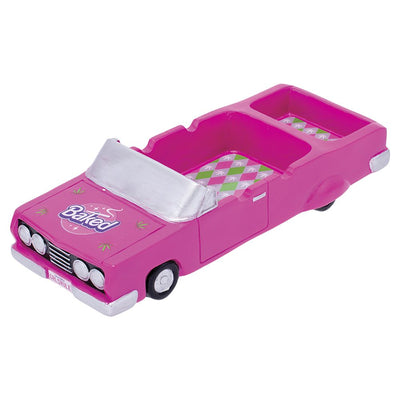 Fujima Pink Convertible Polyresin Ashtray w Stash Trunk - 10"x4" - Headshop.com