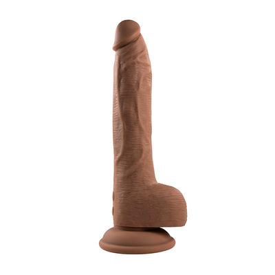 Evolved Thrust In Me Thrusting Vibrating 9.25 in. Dildo Dark