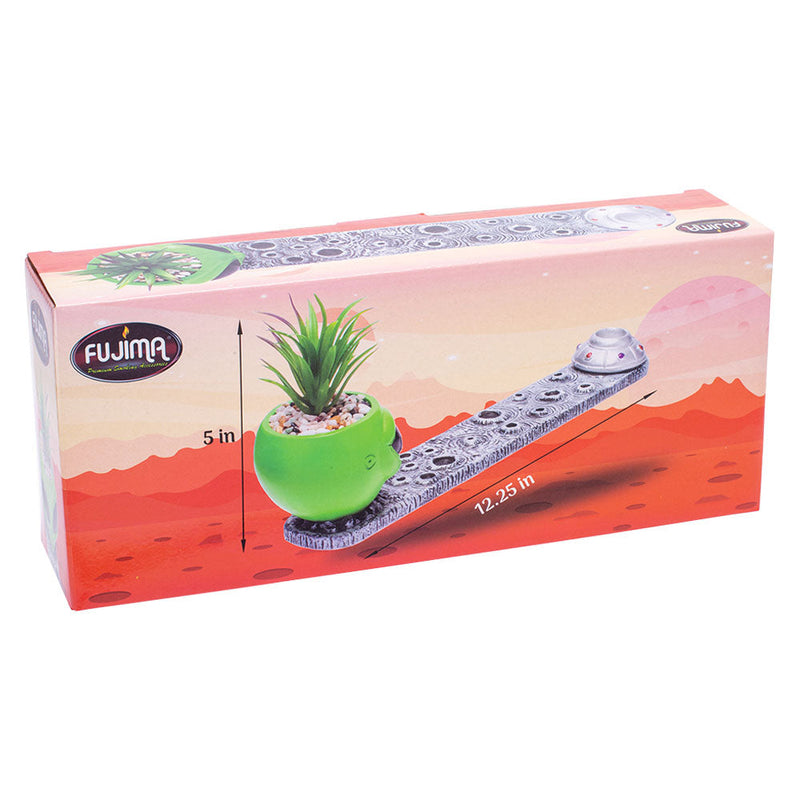 Fujima Alien Incense Burner with Faux Plant - 12.5" - Headshop.com