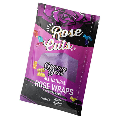 Rose Cuts Purple Rose Wraps | 3pc | 15pk Display - Headshop.com