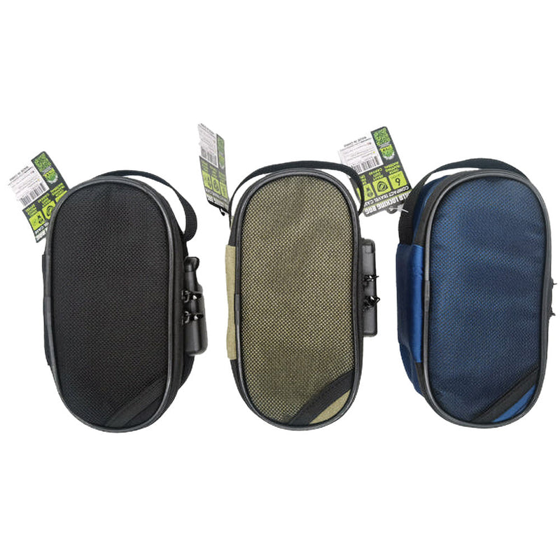 6PC DISP - Smokezilla Locking Padded Bag - 8"x5"/Asst Colors - Headshop.com