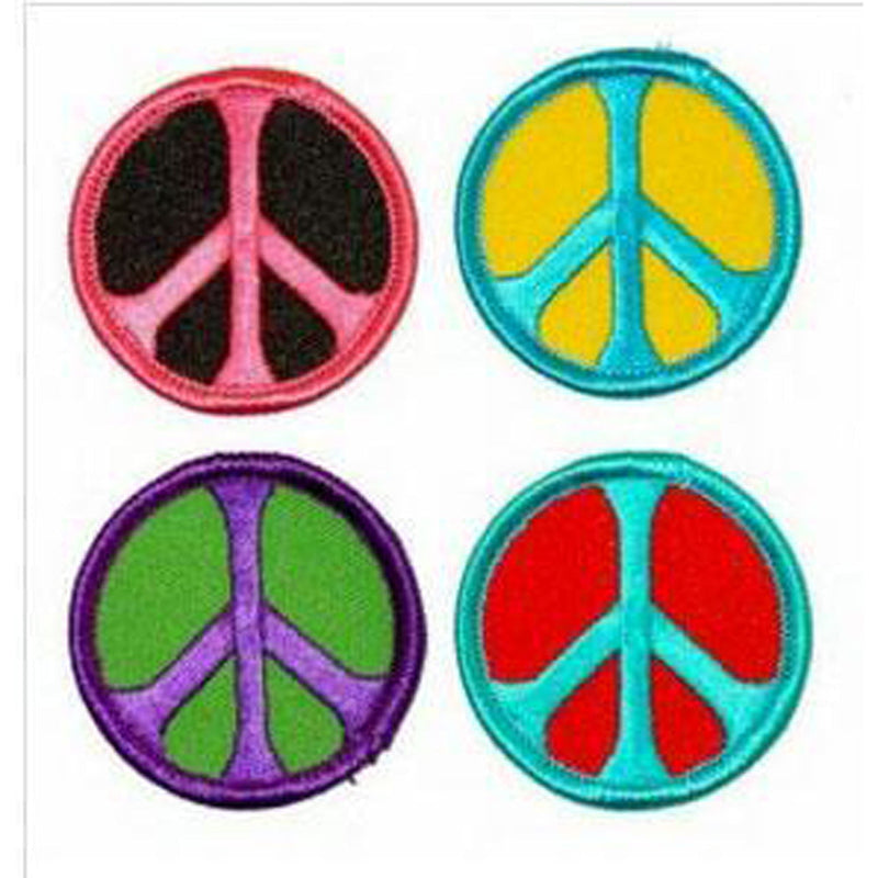 Color Peace Sign Patch - 1.75" Round / Colors Vary - Headshop.com