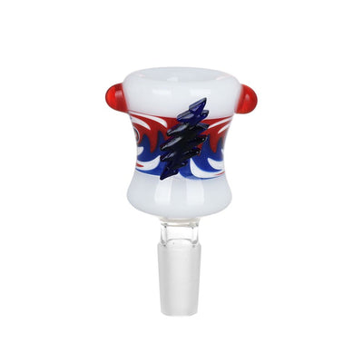 Grateful Dead Bolt Red White Blue Wig Wag Herb Slide - 9ct