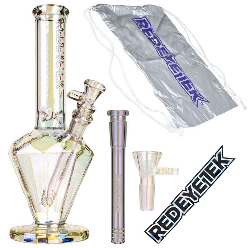 Red Eye Tek Terminator Finish Paragon Glass Water Pipe | 11"