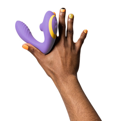 ROMP Reverb Rechargeable Silicone Clitoral and G-Spot Stimulator Purple