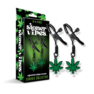 Stoner Vibes Chronic Collection Adjustable Nipple Clamps - Headshop.com