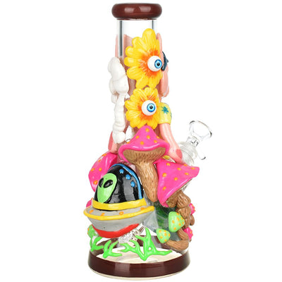 Pulsar Artist Series Glow Beaker Water Pipe | 9.5" | 14mm F - Headshop.com