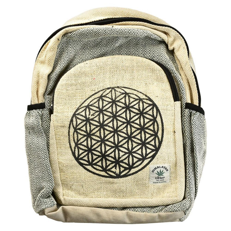 ThreadHeads Hemp Sacred Geometry Backpack - Headshop.com