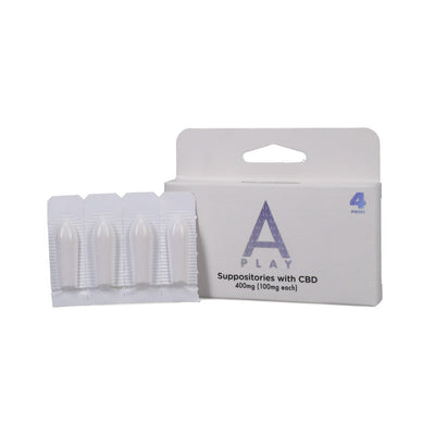 A-Play Suppositories with CBD 400mg (100mg/ea)4 pcs - Headshop.com