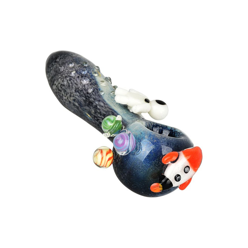 Empire Glassworks Glow In The Dark Spoon Pipe - 4.25" / Galactic - Headshop.com