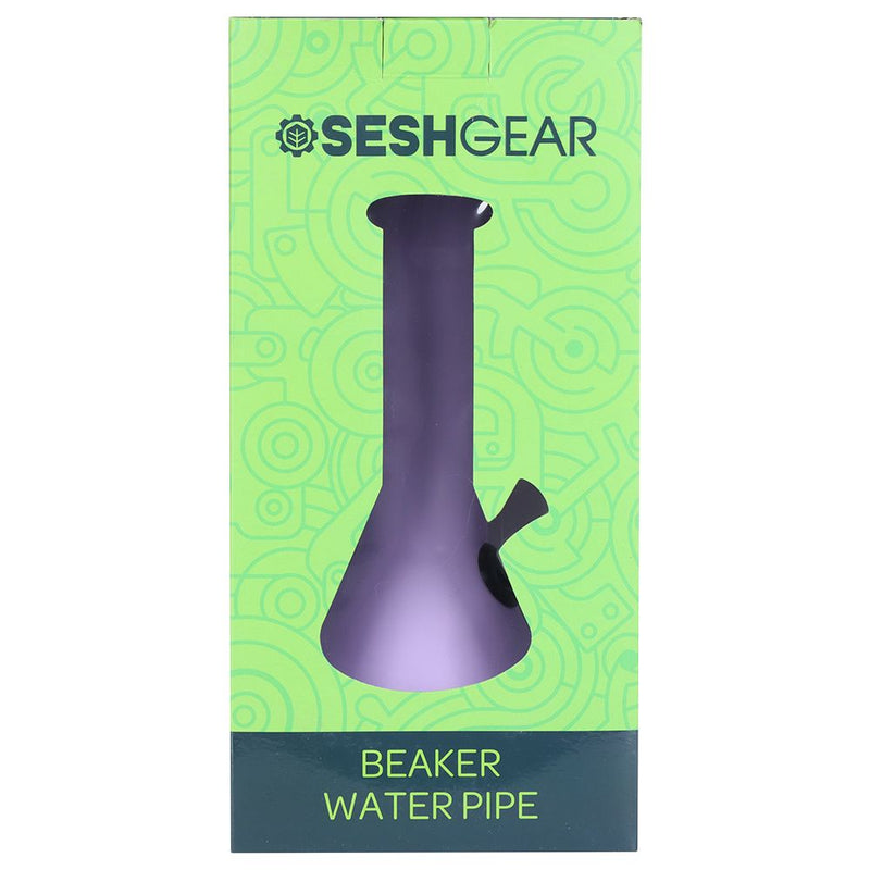 SeshGear Pastel Beaker Glass Water Pipe - 9.75" / 14mm F / Colors Vary