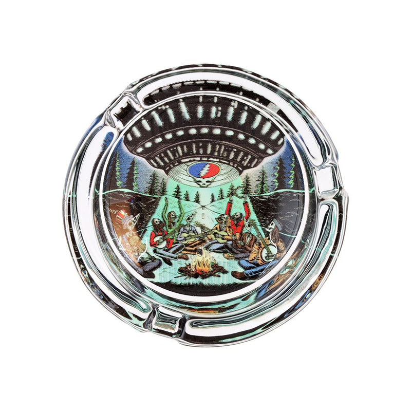 6CT DISPLAY - Grateful Dead x Pulsar V2 Licensed Glass Ashtray - 3.5" / Assorted Designs