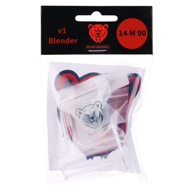 Bear Quartz V1 Blender Banger & Marbles Set | 4pc | 90 - Headshop.com