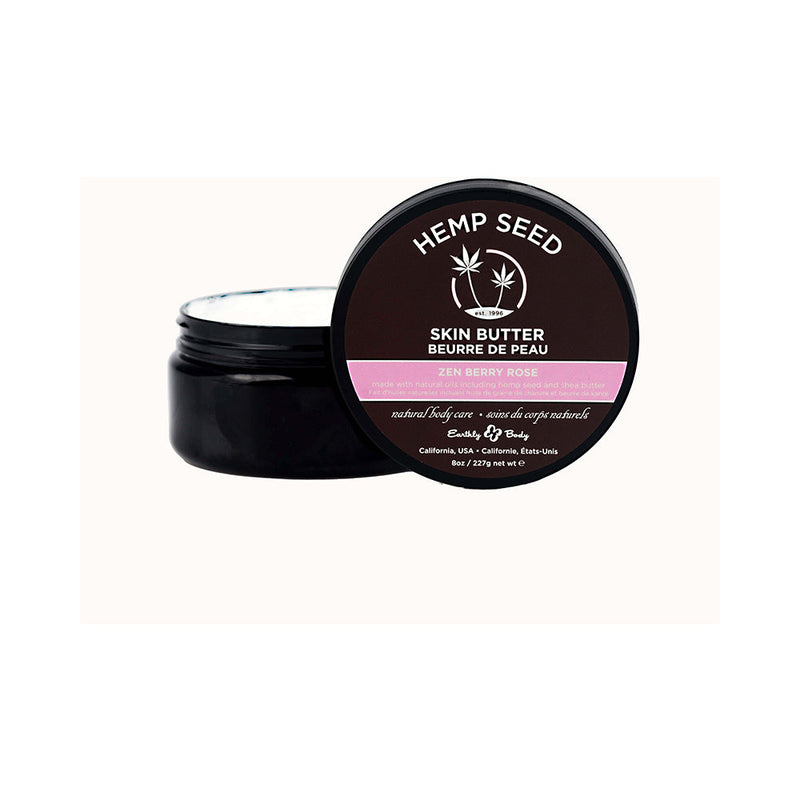 Earthly Body Hemp Seed Skin Butter Zen Berry Rose 8 oz. - Headshop.com