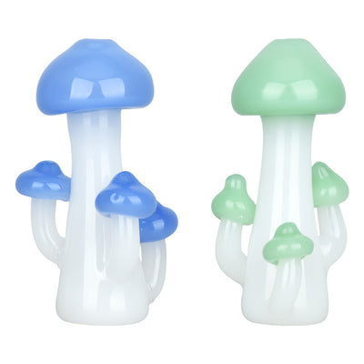 Mushroom Quartet Chillum - 3" / Colors Vary - Headshop.com