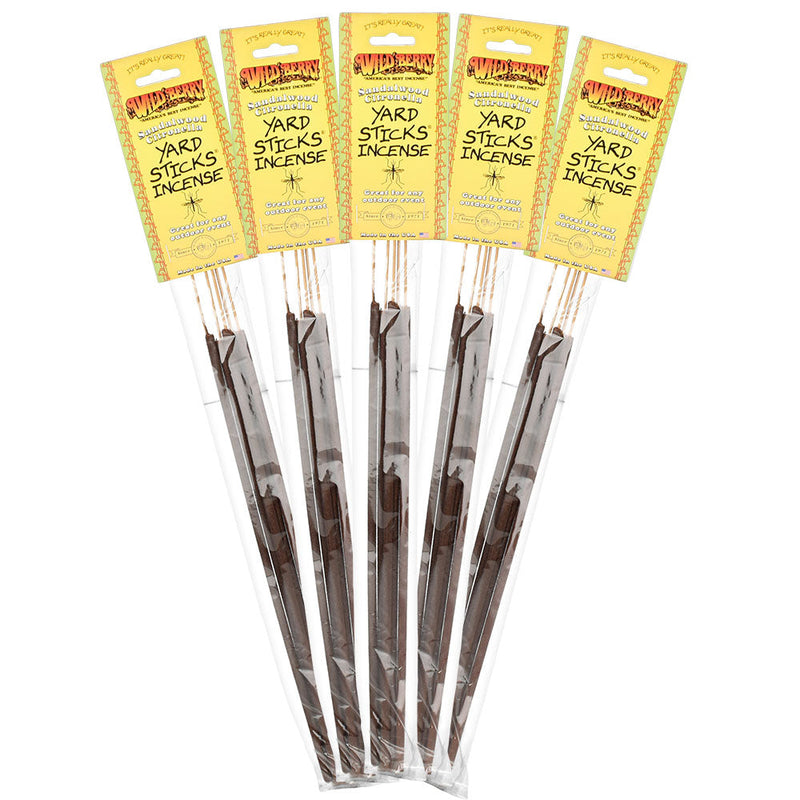 Wild Berry Citronella Yard Sticks | 19" | 5pk | 12pc Display - Headshop.com