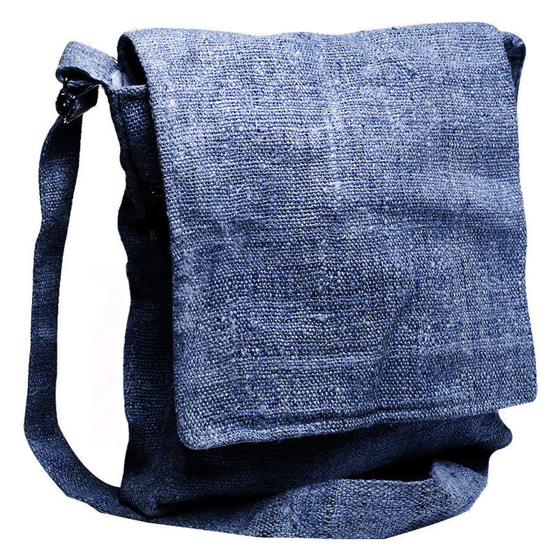 Core Hemp Crossbody Messenger Bag - Himal Blue - Headshop.com