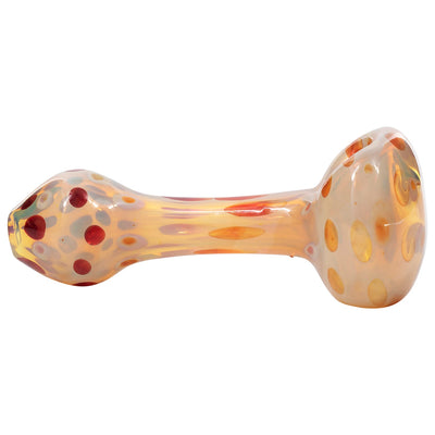 LA Pipes Polka Dot Glass Spoon Pipe - Headshop.com