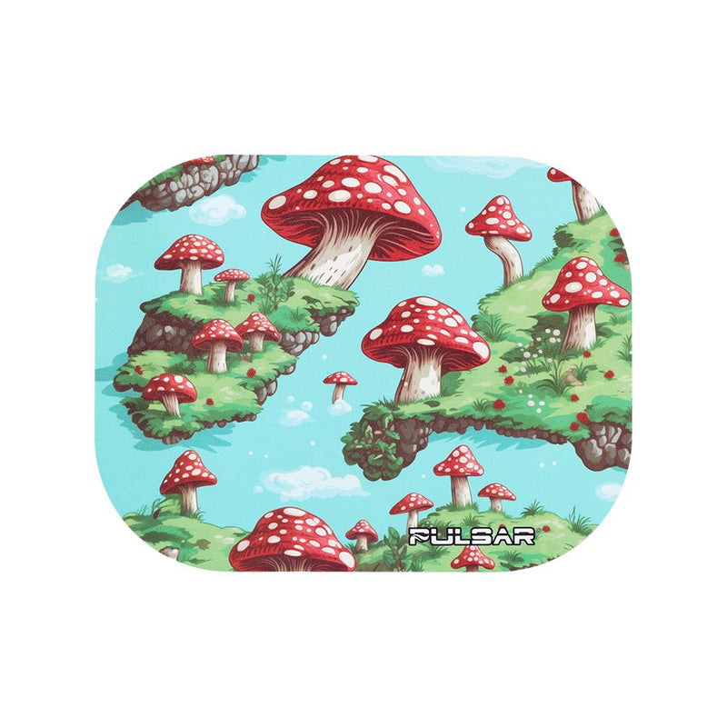 Pulsar Mini Magnetic Rolling Tray Lid - Floating Mushrooms / 7"x5.5"