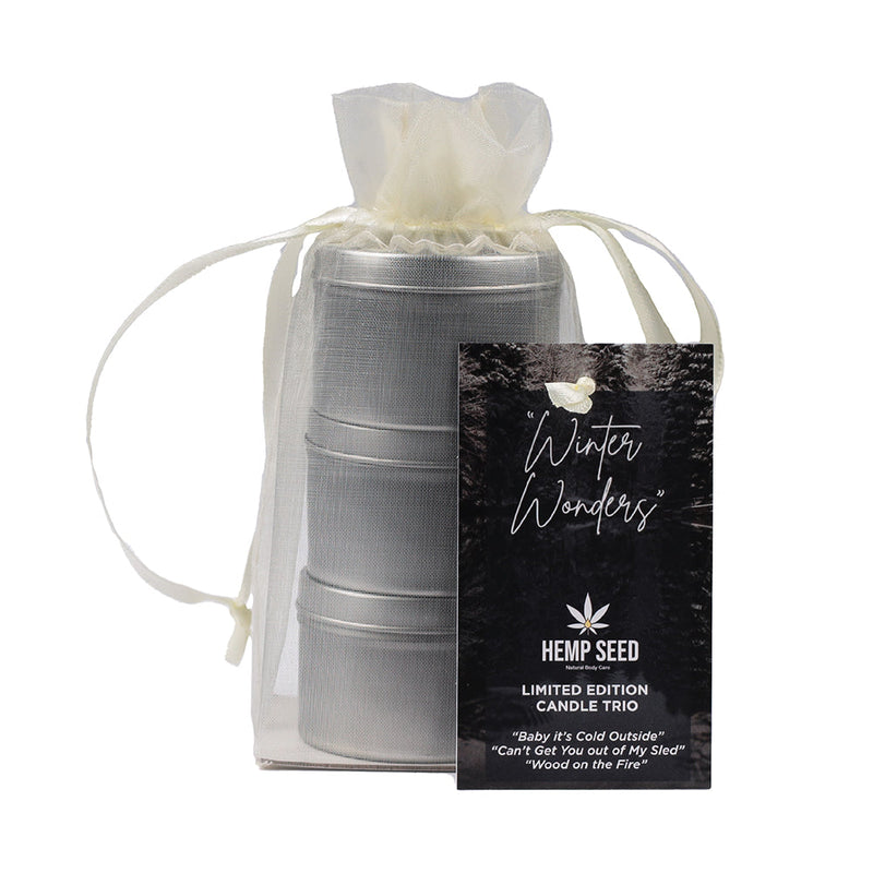 Earthly Body Hemp Seed Holiday Candle Trio 1.75 oz. - Headshop.com