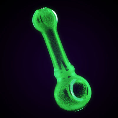 Glow in Dark Color Spoon Pipe - 4.25" / Colors Vary - Headshop.com