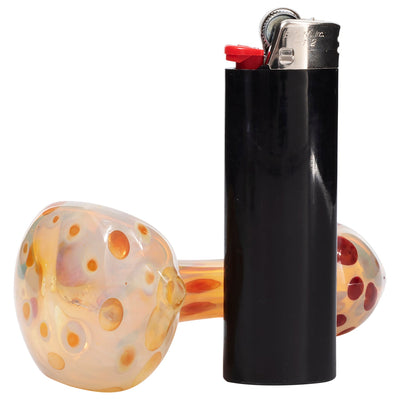 LA Pipes Polka Dot Glass Spoon Pipe - Headshop.com