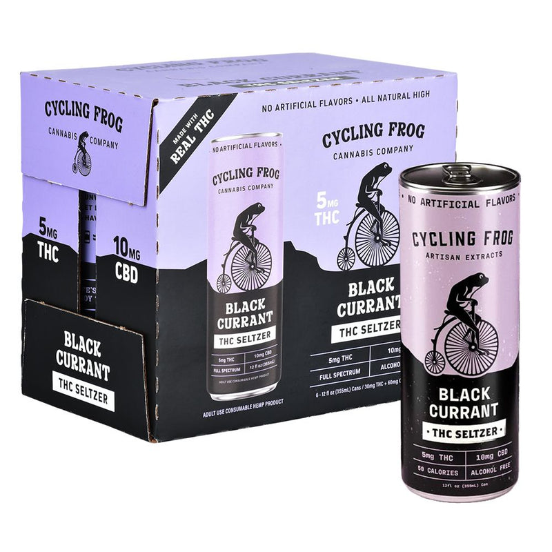 Cycling Frog THC Seltzer | 12oz | 5mg THC / 10mg CBD | 6ct - Headshop.com