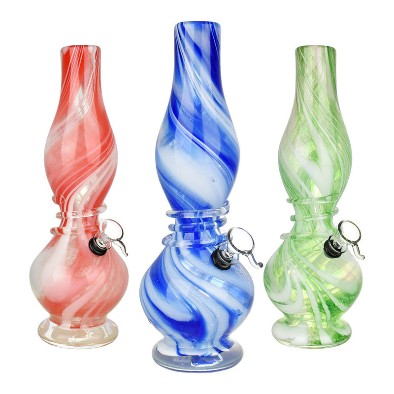 Developing Dreams Soft Glass Water Pipe - 12.25" / Colors Vary - Headshop.com