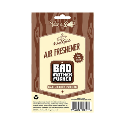 Wood Rocket Air Freshener Bad Mother Fucker