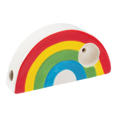 Wacky Bowlz Rainbow Ceramic Pipe - 3.5" - Headshop.com