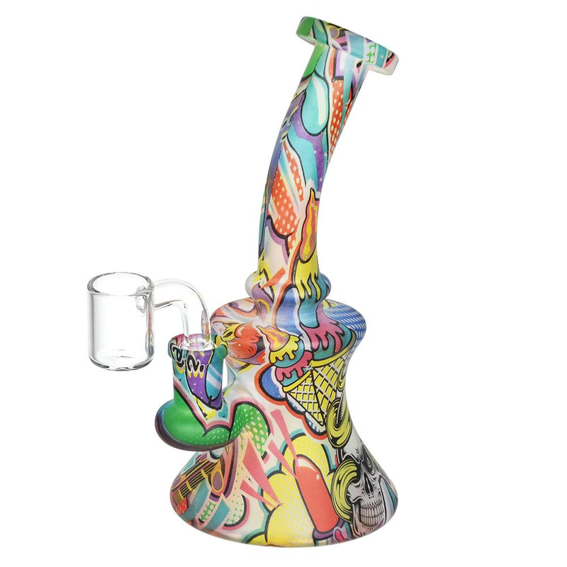 Bohemian Blend Bell Glass Dab Rig - 6.75" / 14mm F / Designs Vary - Headshop.com