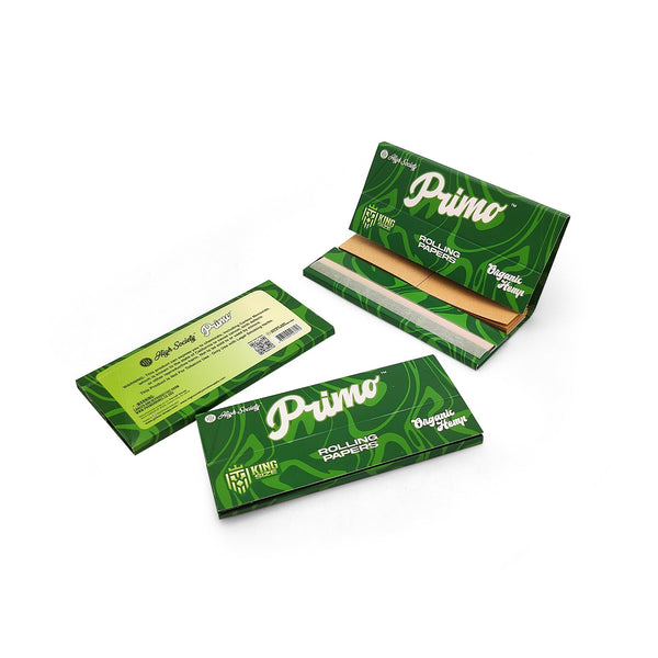 High Society - Primo Organic Hemp Rolling Papers w/ Crutches - King Size - (1) Booklet