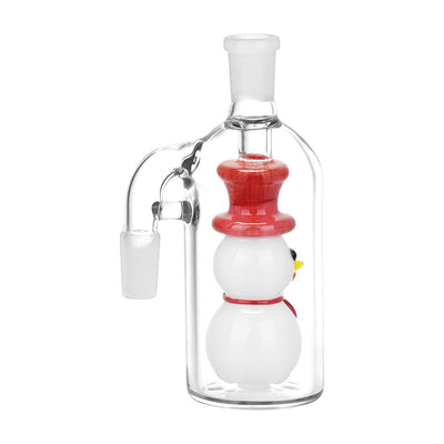 Smiling Snowman Glass Ash catcher - 5" / 14mm / 90D