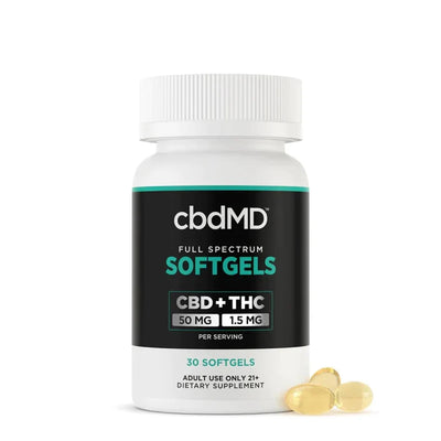 cbdMD Full Spectrum CBD Softgels - (1500MG - 6000MG) - Headshop.com