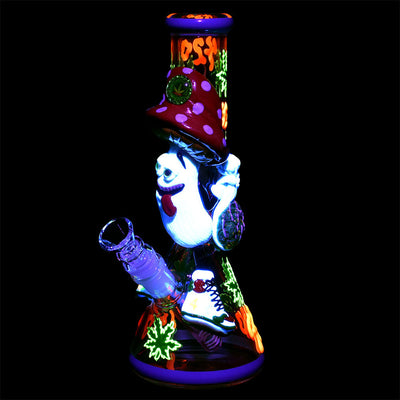 Stoney Shroom Bro 3D Painted Water Pipe | 10.25" | 14mm F - Headshop.com