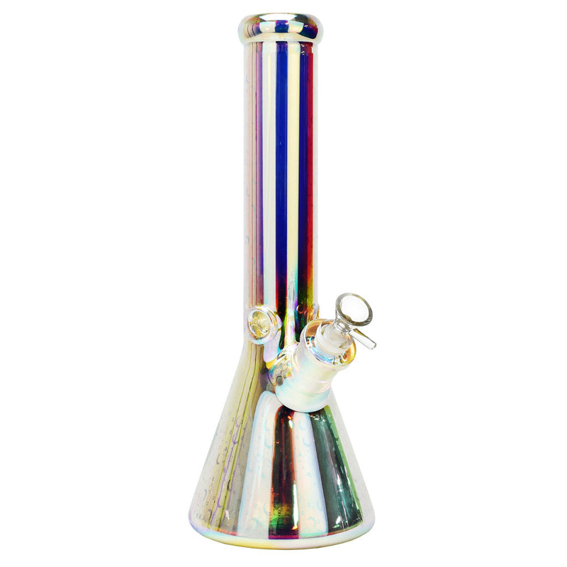 Space Party Beaker Water Pipe w/ LED Light - 14" / 14mm F - Headshop.com