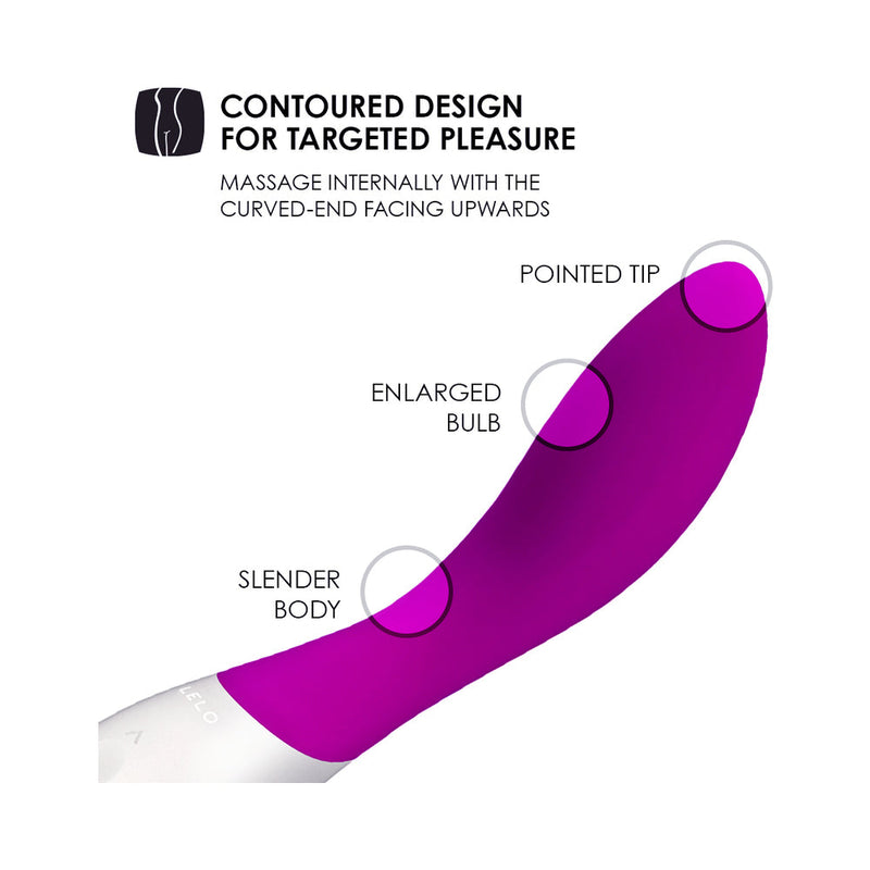 LELO MONA WAVE Rechargeable G-Spot Vibrator Deep Rose