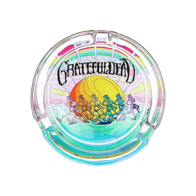 6CT DISPLAY - Grateful Dead x Pulsar V2 Licensed Glass Ashtray - 3.5" / Assorted Designs