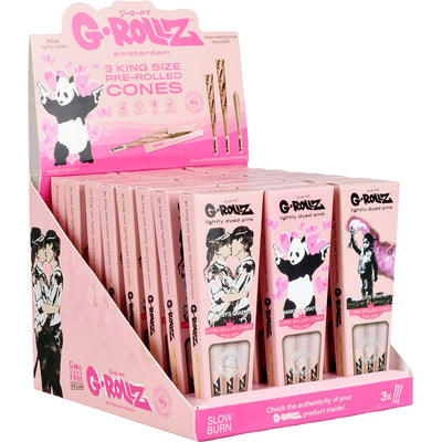 G-ROLLZ x Banksy's Graffiti Pre-Rolled Cones | 3pc | King Size | 24pk - Headshop.com