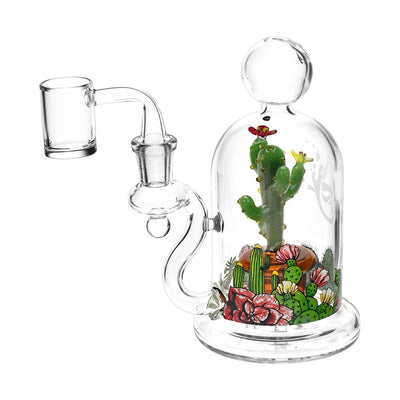 Pulsar Cactus Terrarium Glass Dab Rig - 6" / 14mm F