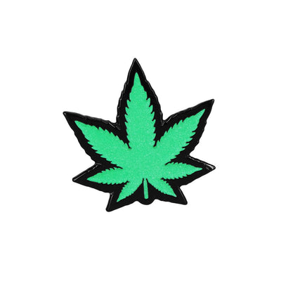 Wood Rocket Hemp Leaf Soft Enamel Lapel Pin