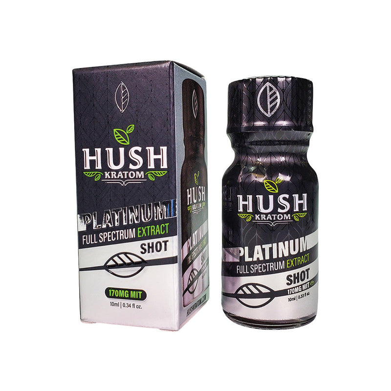 Hush Platinum Kratom Shot - 10ml 12PC - Headshop.com