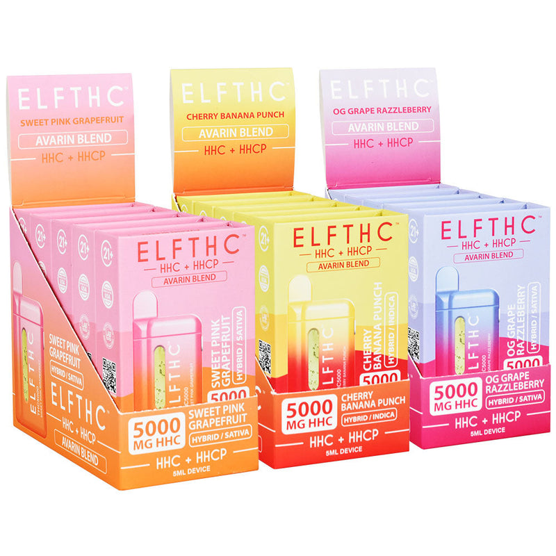 ELFTHC Avarin Blend HHC + HHCP Disposable | 5mL | 5pc Display - Headshop.com