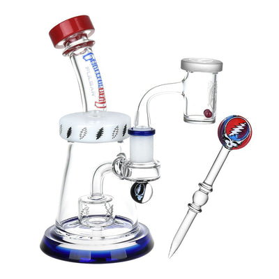 Grateful Dead x Pulsar Lightning Bell Dab Rig Set - 7.5" / 14mm F